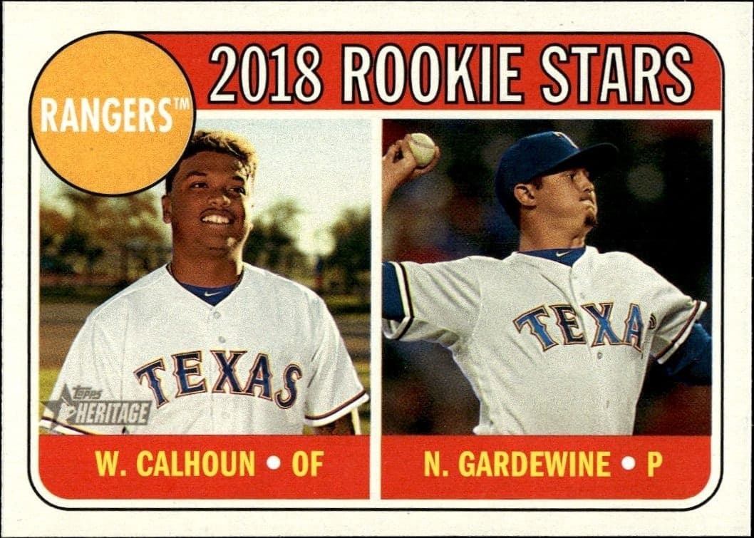 2018 Topps Heritage Willie Calhoun #86 baseball trading card front