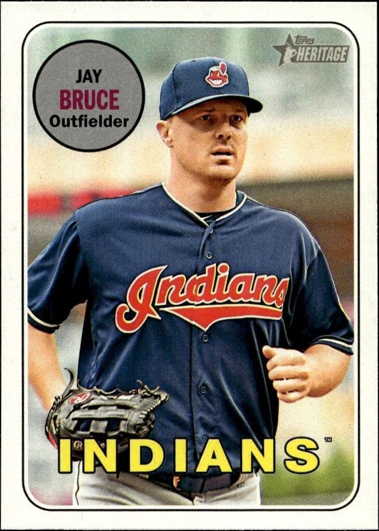 2018 Topps Heritage Jay Bruce #159 baseball trading card front