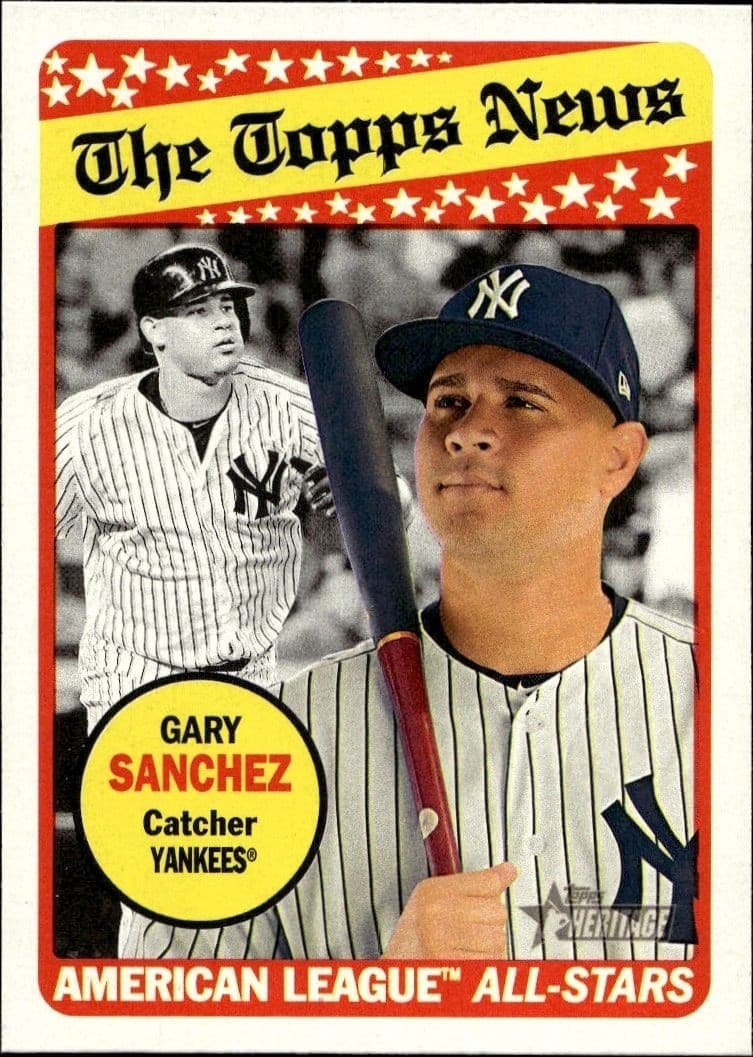 2018 Topps Heritage Gary Sanchez #179 baseball trading card front