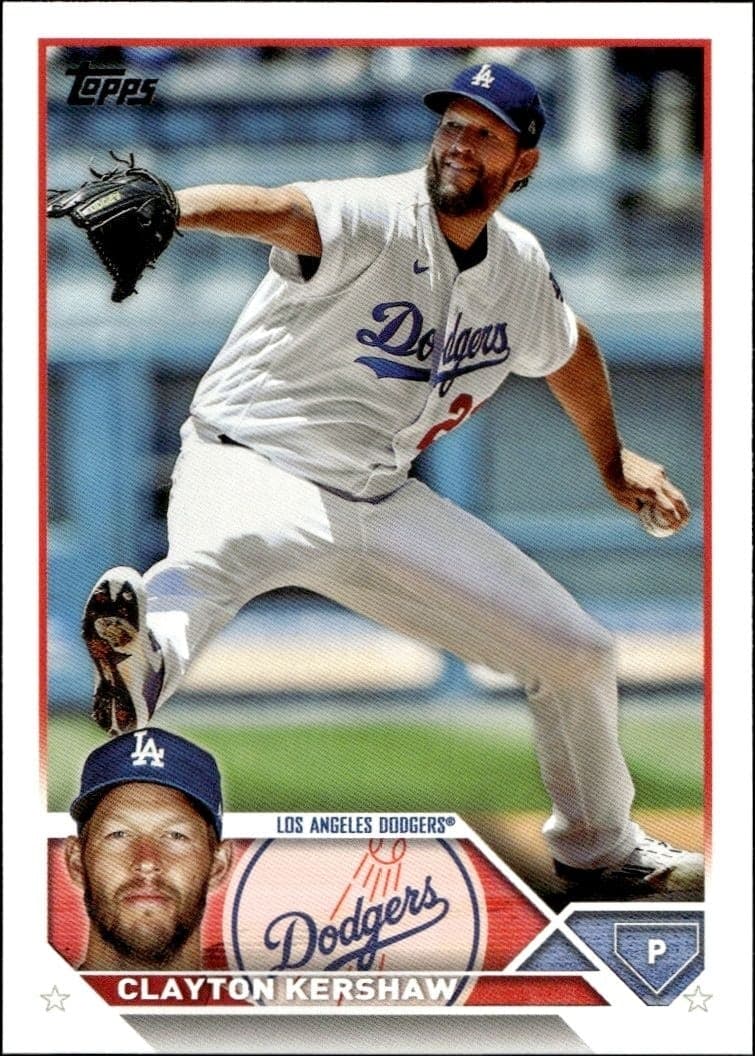 2023 Topps Series 1 Clayton Kershaw #22 trading card