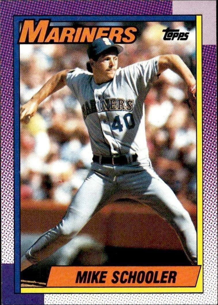 1990 Topps Mike Schooler #681 trading card