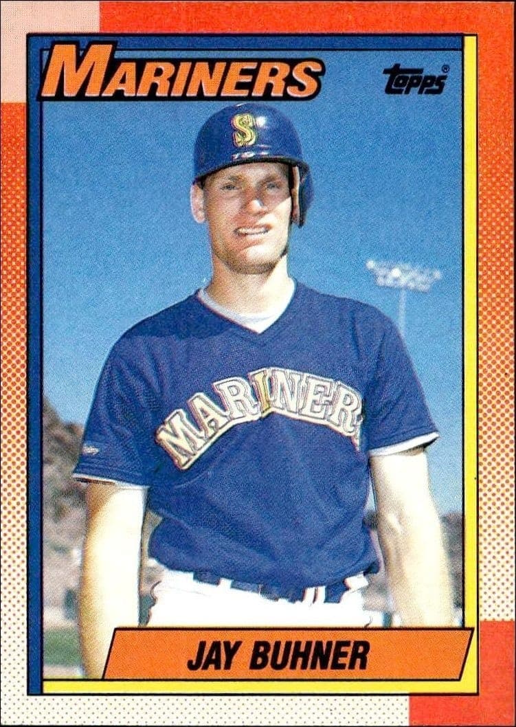 1990 Topps Jay Buhner #554 trading card