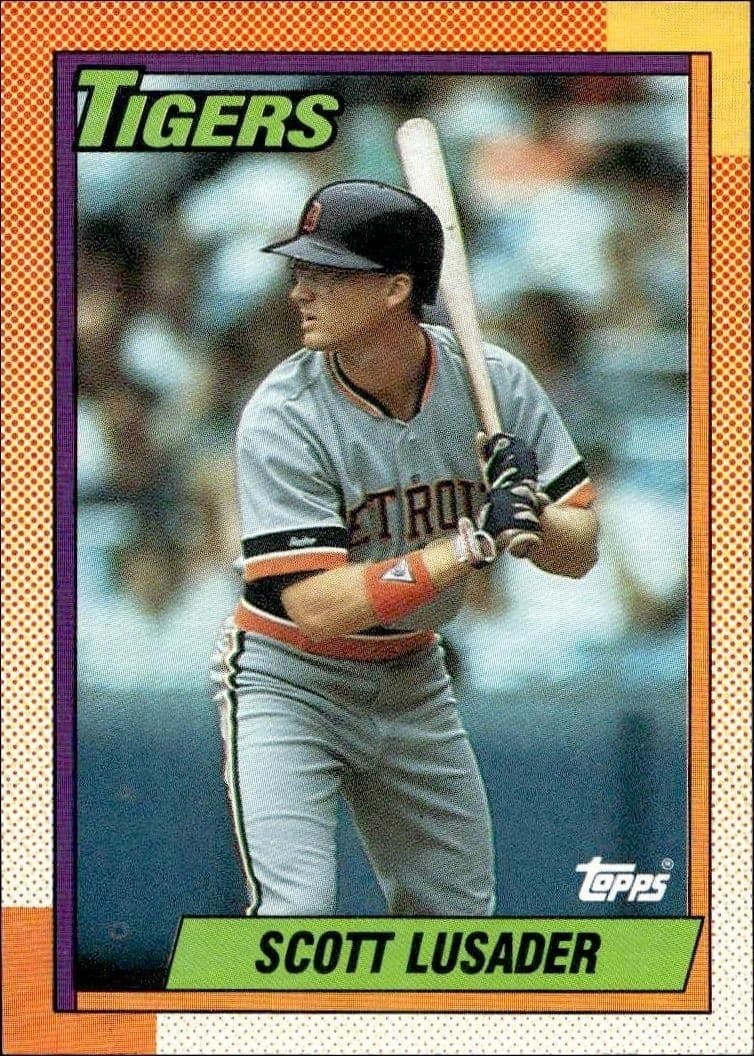1990 Topps Scott Lusader #632 trading card