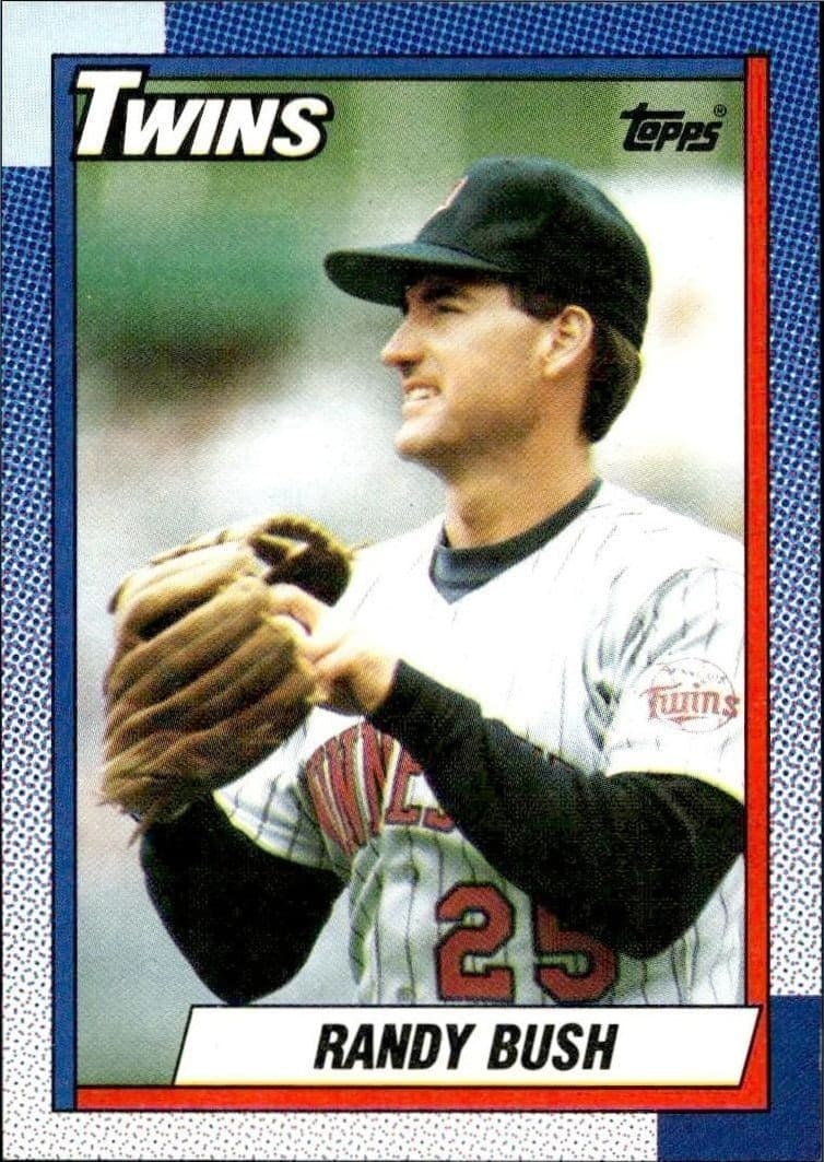 1990 Topps Randy Bush #747 trading card