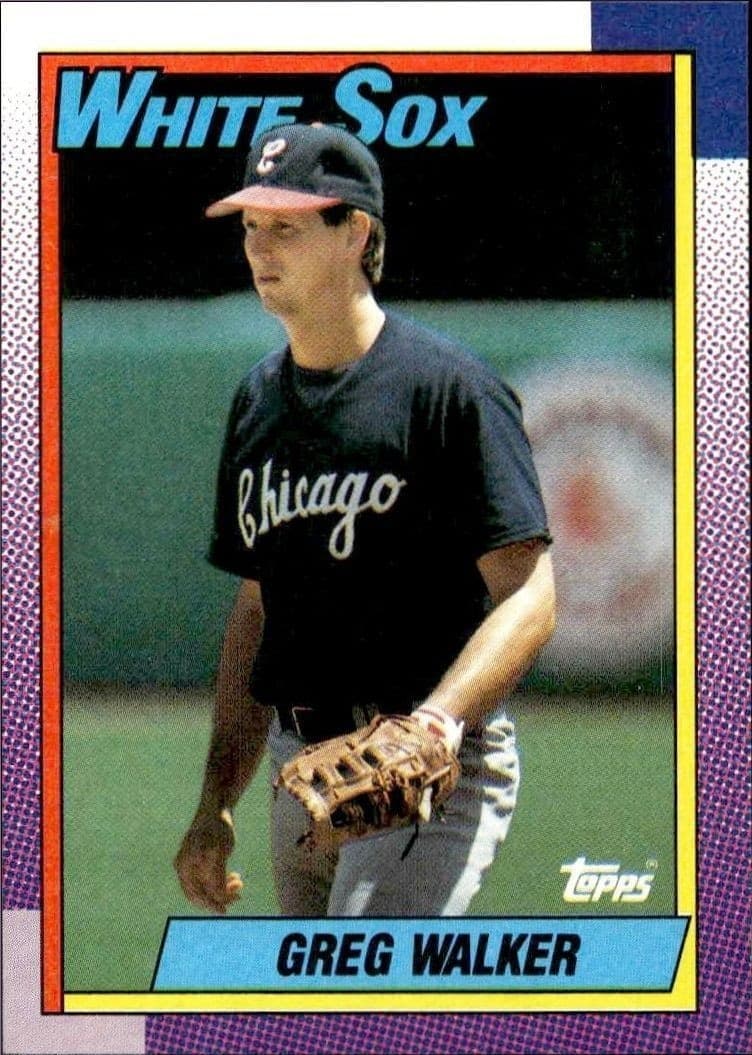 1990 Topps Greg Walker #33 trading card