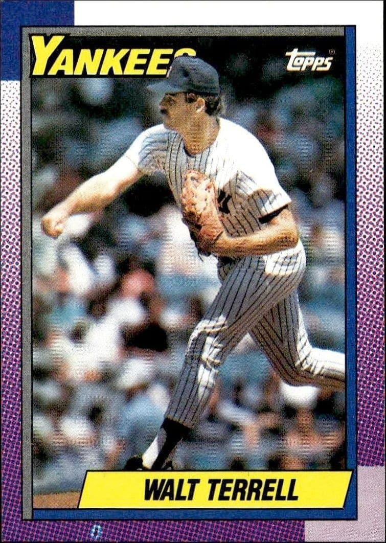 1990 Topps Walt Terrell #611 trading card