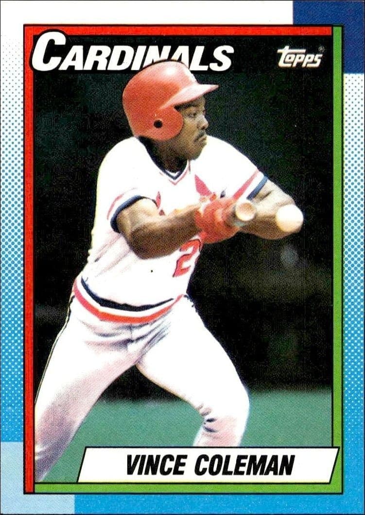 1990 Topps Vince Coleman #660 trading card