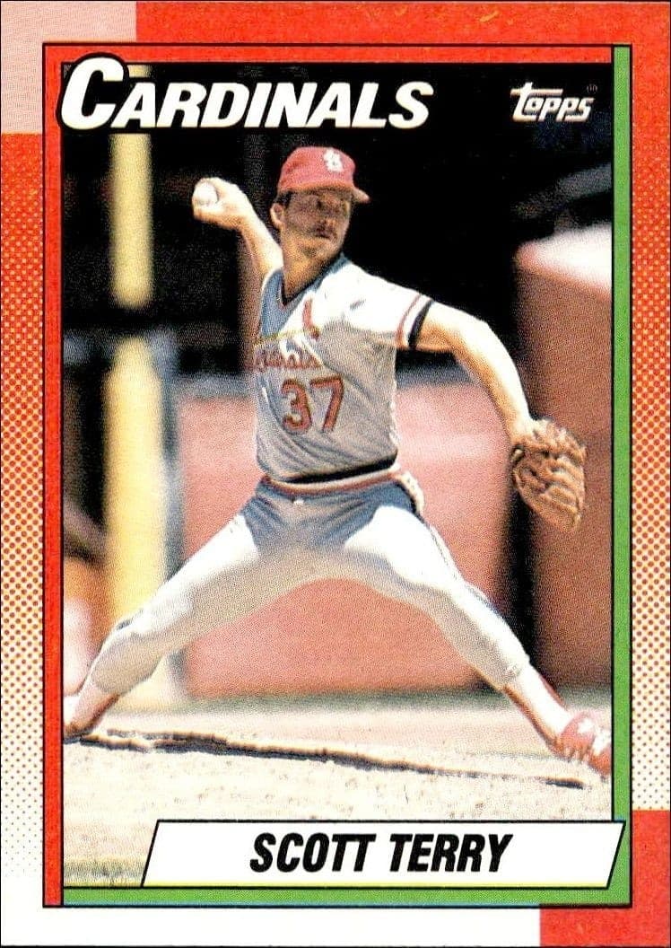 1990 Topps Scott Terry #82 trading card