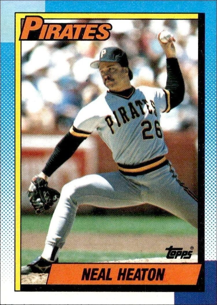1990 Topps Neal Heaton #539 trading card