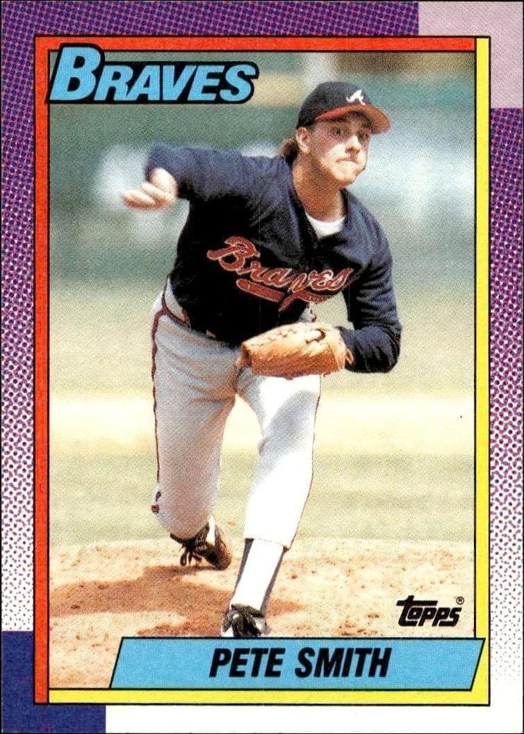 1990 Topps Pete Smith #771 trading card