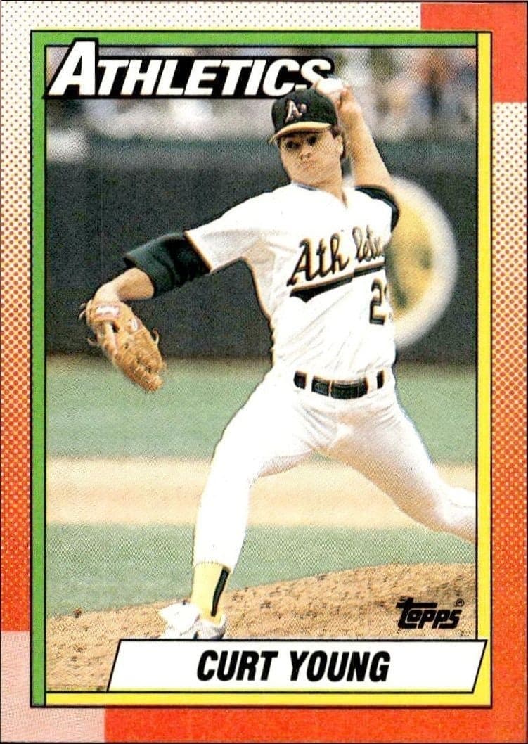 1990 Topps Curt Young #328 trading card