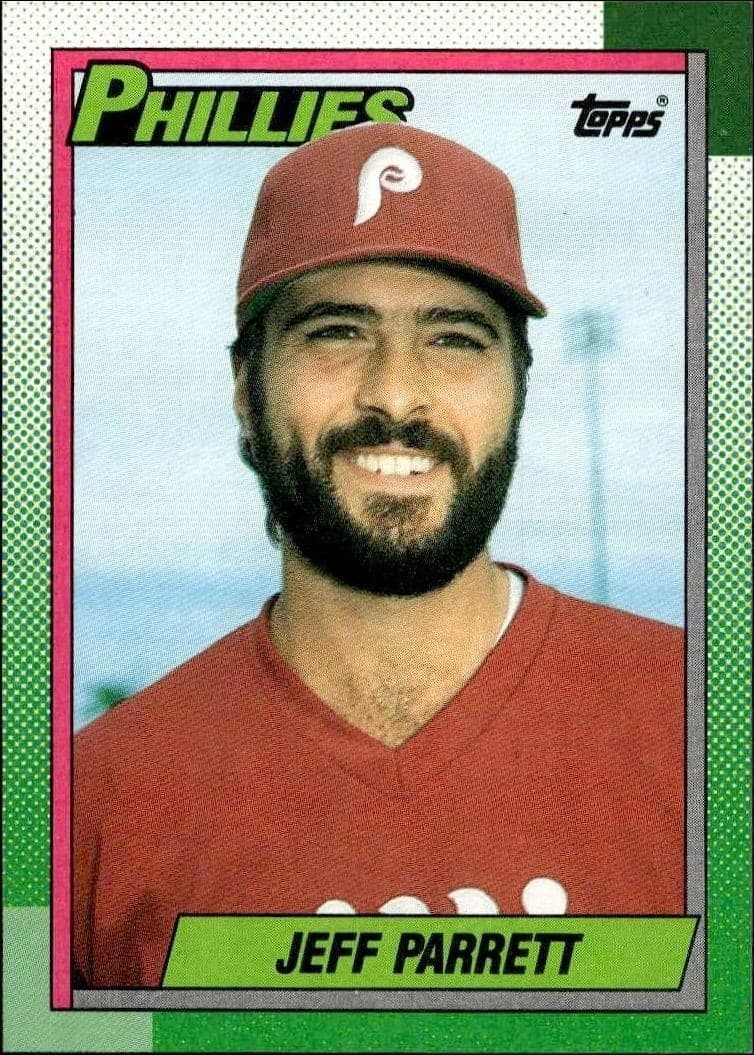 1990 Topps Jeff Parrett #439 trading card