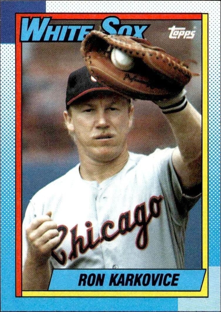 1990 Topps Ron Karkovice #717 trading card