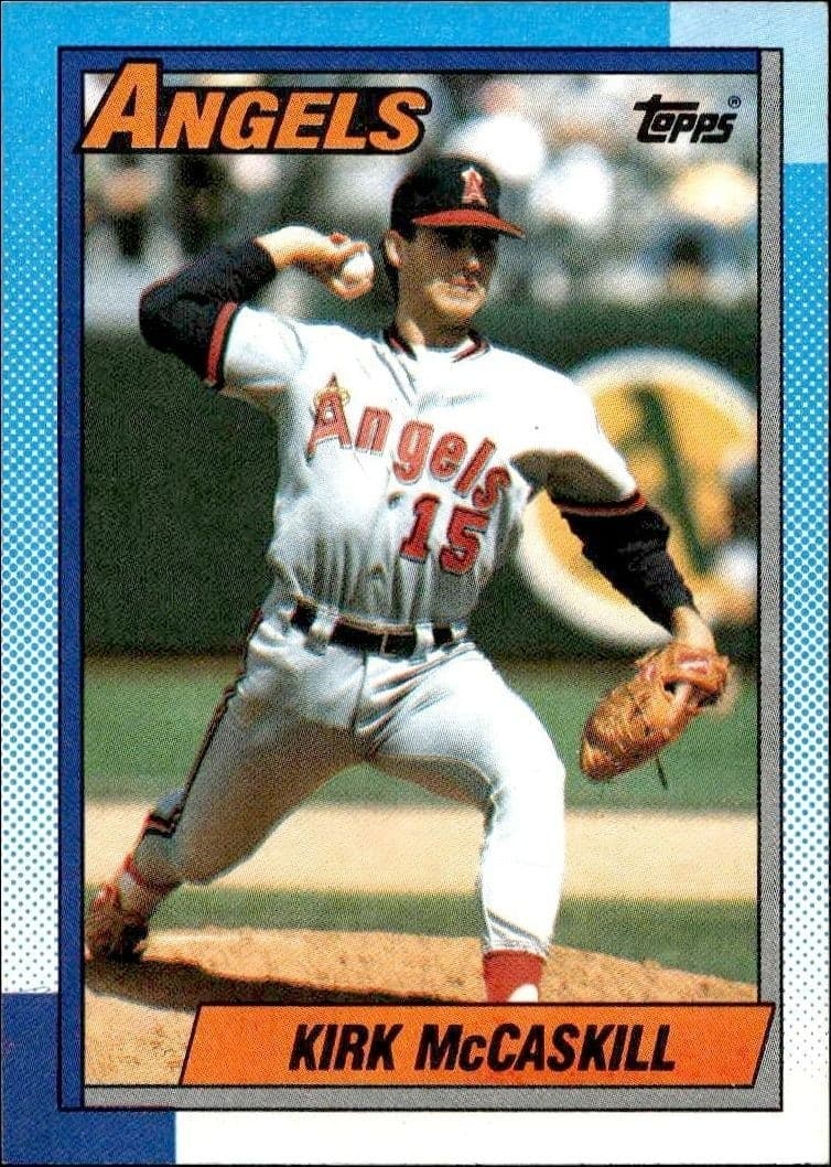 1990 Topps Kirk McCaskill #215 trading card