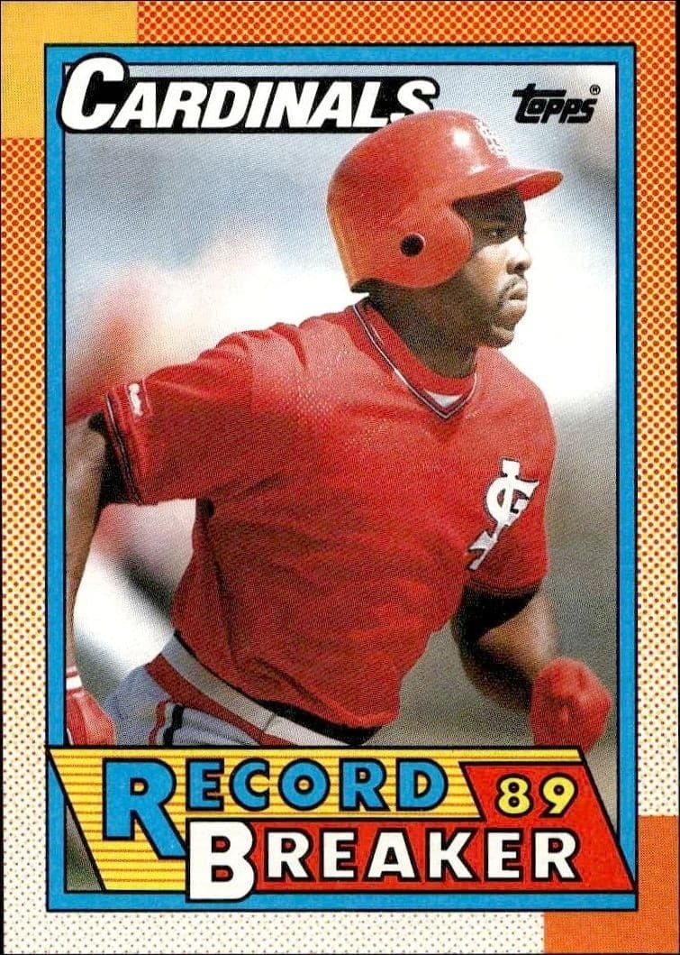 1990 Topps Vince Coleman #6 trading card