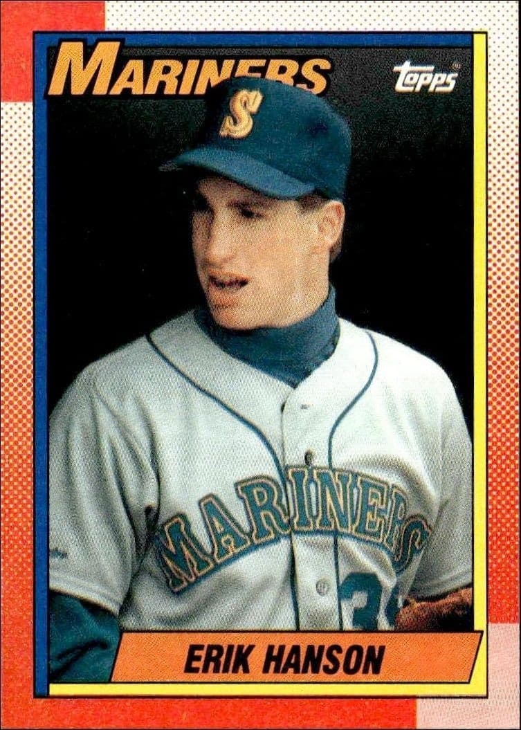 1990 Topps Erik Hanson #118 trading card