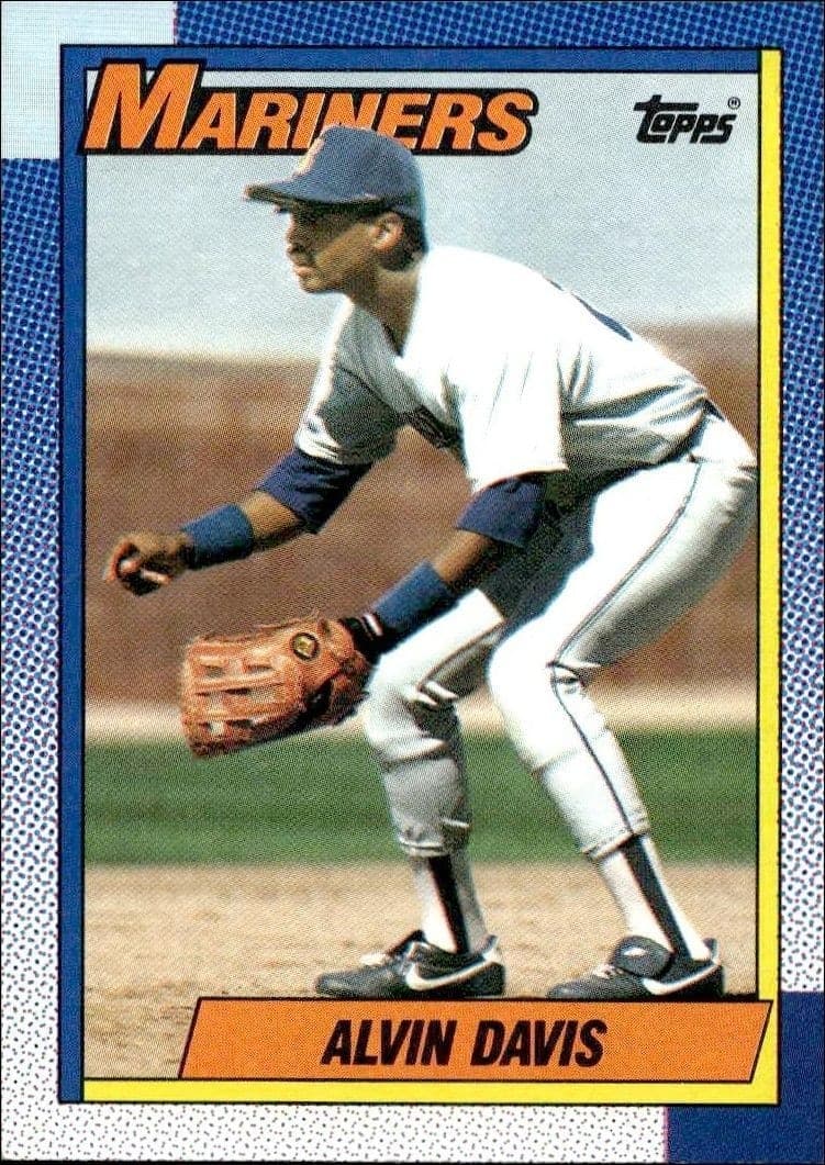 1990 Topps Alvin Davis #373 trading card