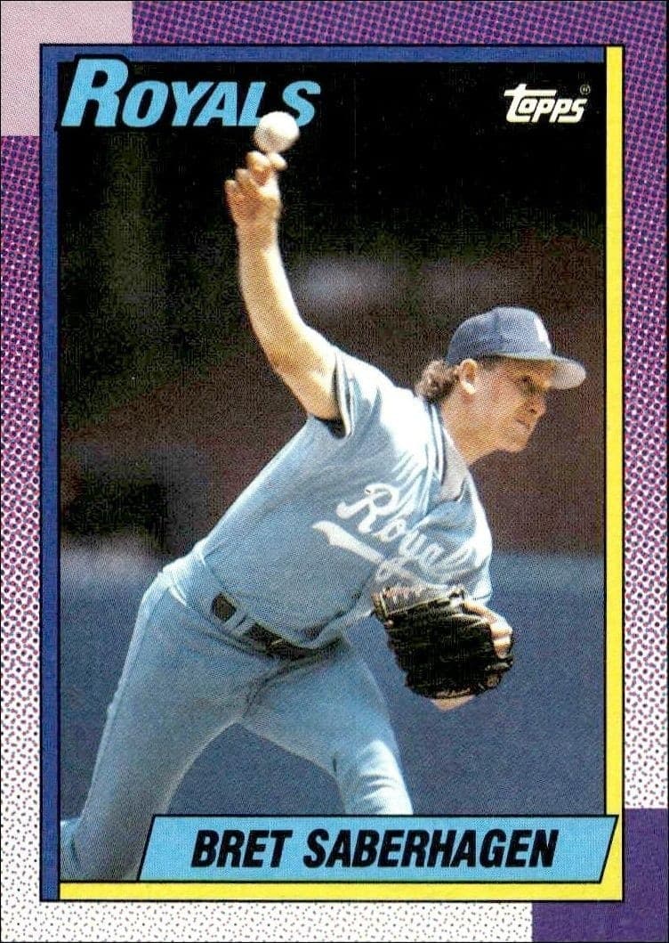 1990 Topps Bret Saberhagen #350 trading card