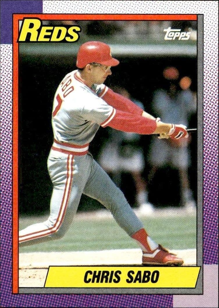 1990 Topps Chris Sabo #737 trading card