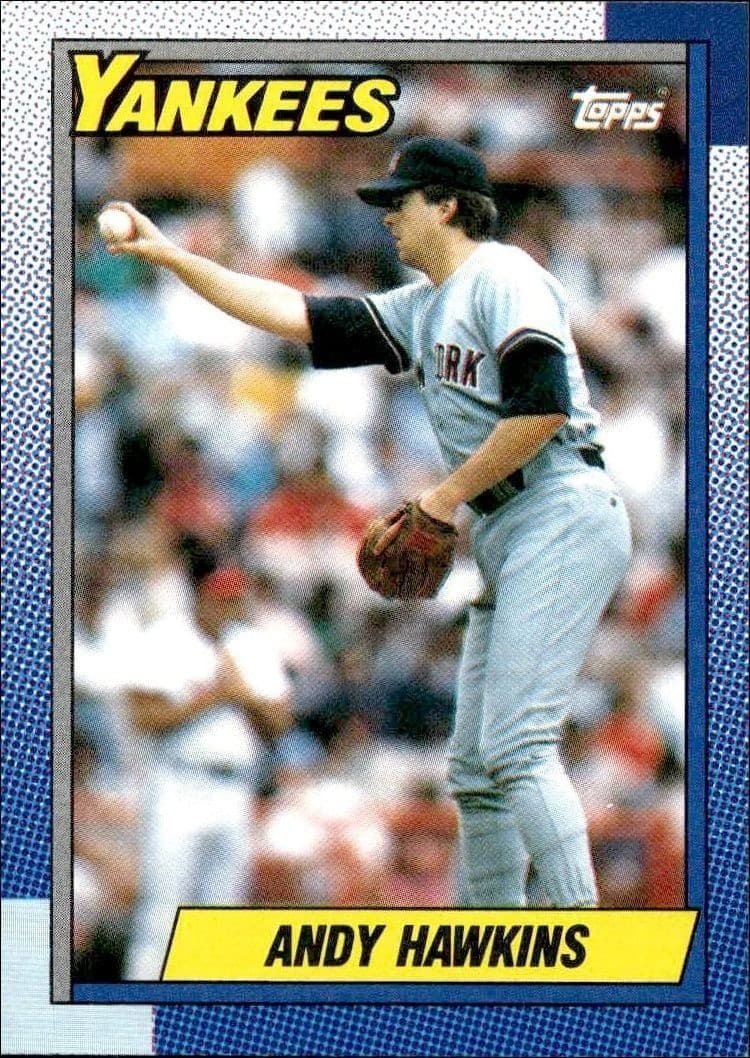 1990 Topps Andy Hawkins #335 trading card