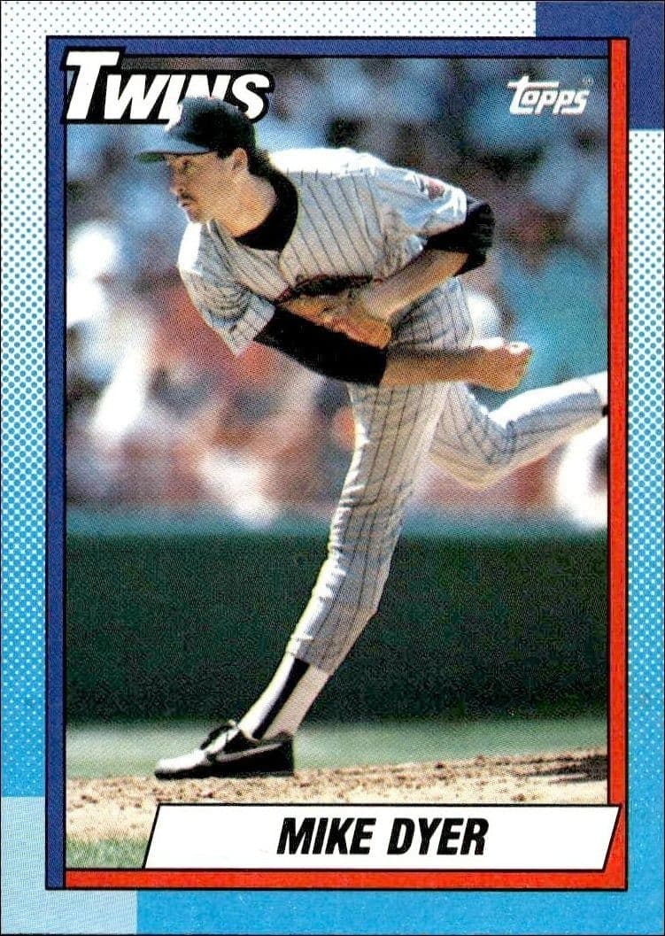 1990 Topps Mike Dyer #576 trading card