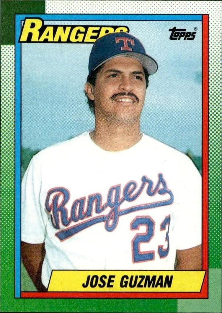 1990 Topps Jose Guzman #308 trading card