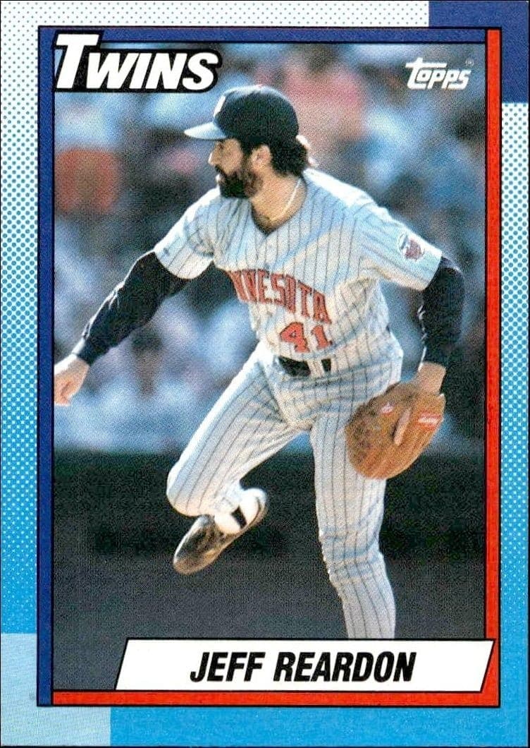 1990 Topps Jeff Reardon #235 trading card