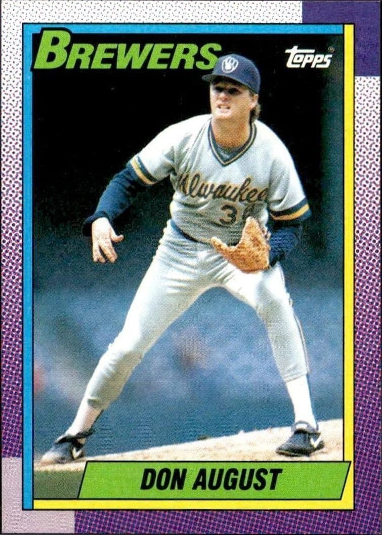 1990 Topps Don August #192 trading card