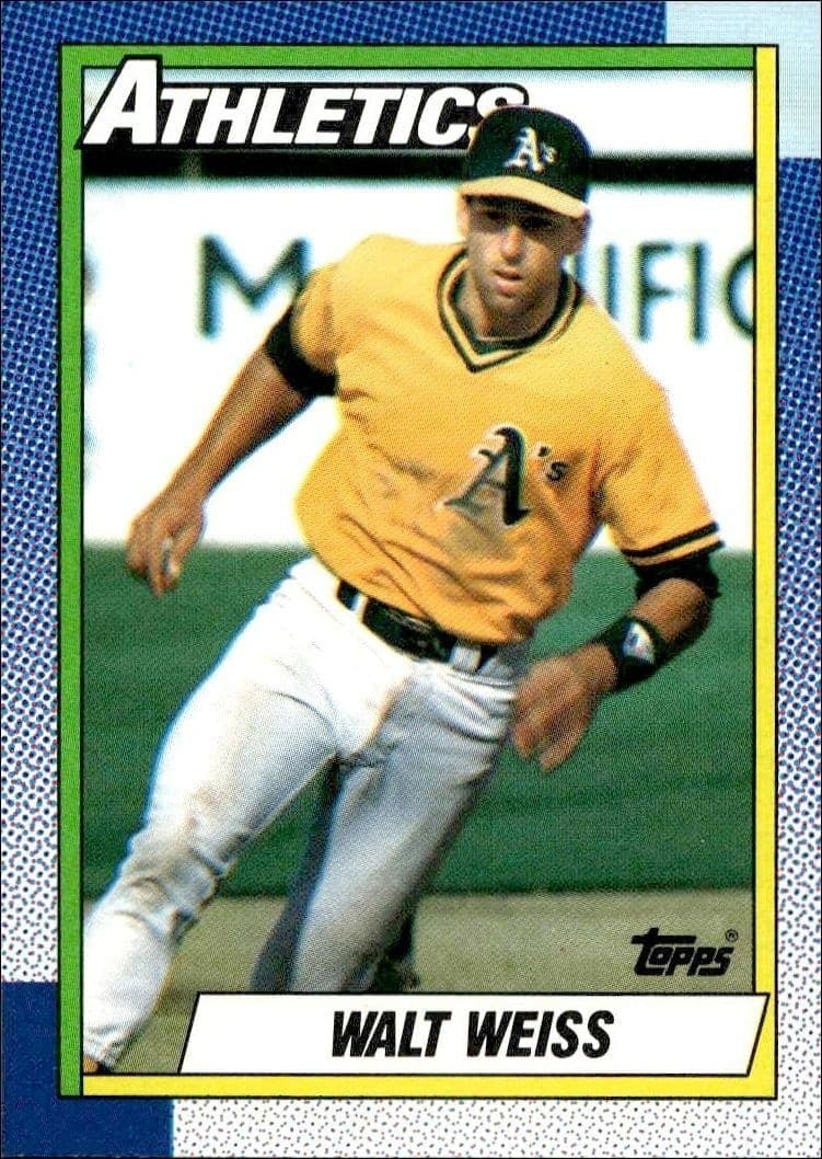 1990 Topps Walt Weiss #165 trading card