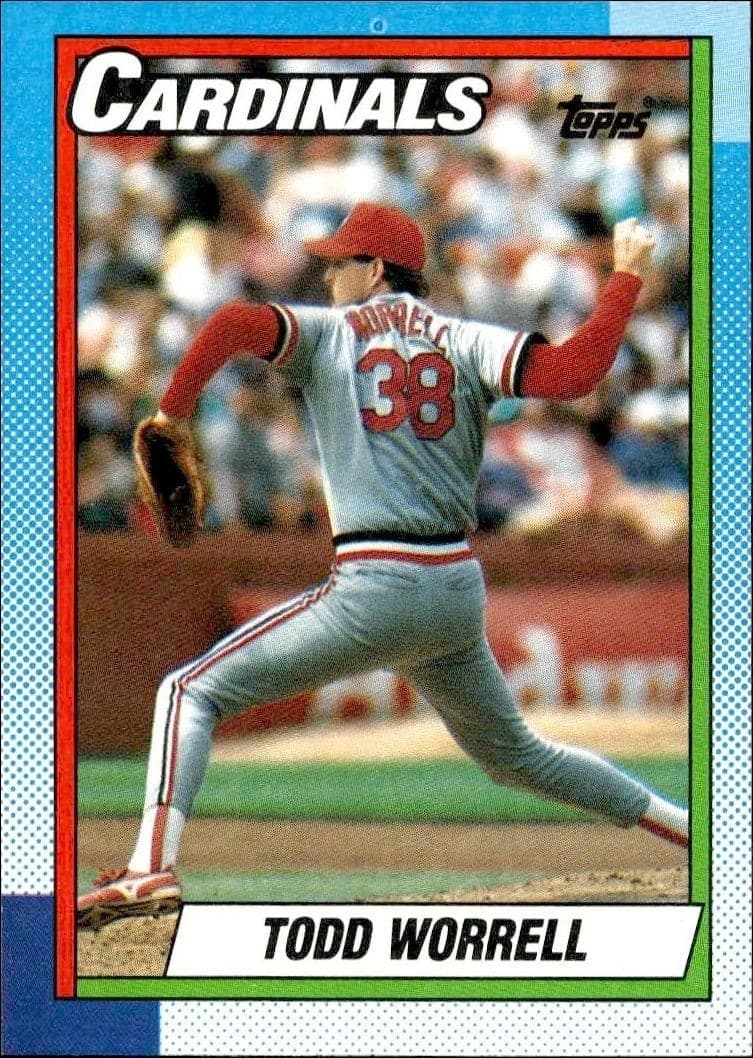 1990 Topps Todd Worrell #95 trading card