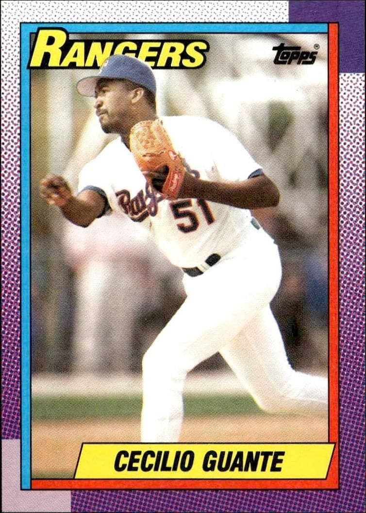 1990 Topps Cecilio Guante #532 trading card