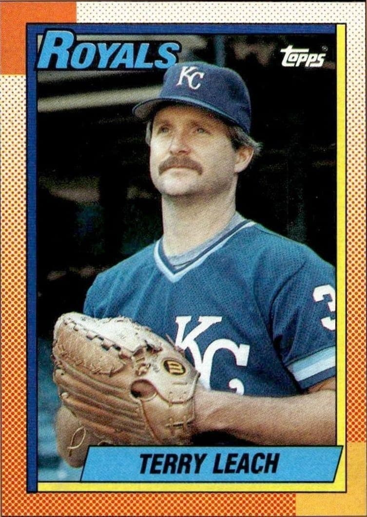 1990 Topps Terry Leach #508 trading card