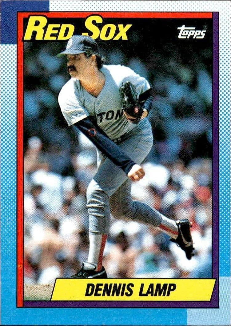 1990 Topps Dennis Lamp #338 trading card
