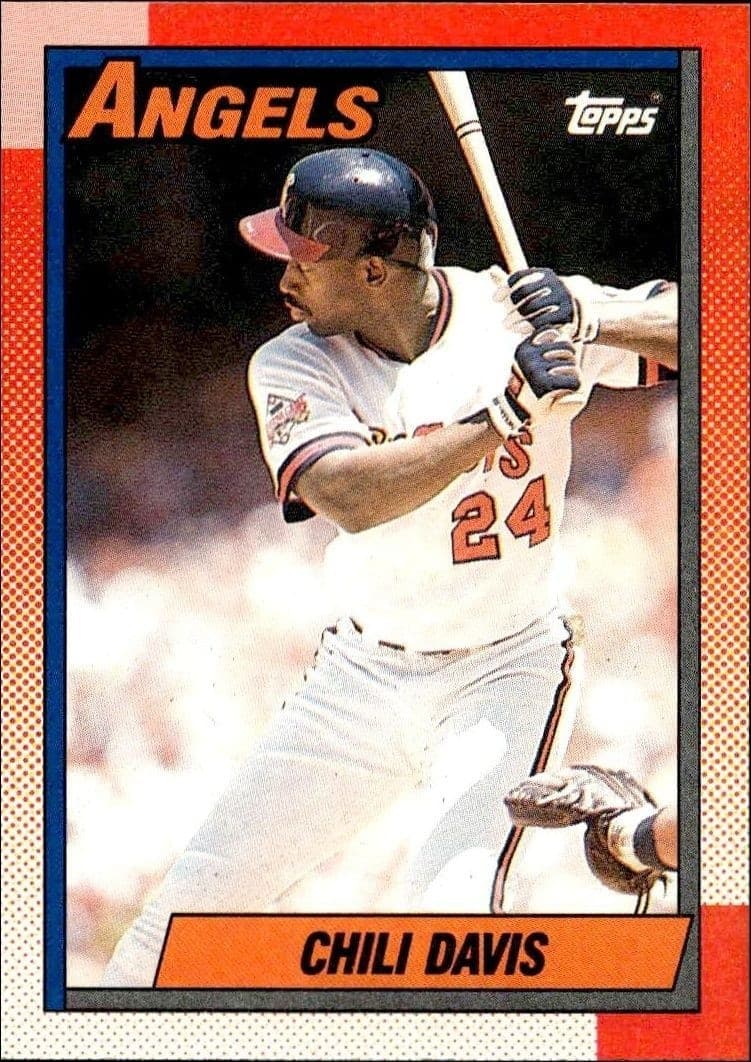 1990 Topps Chili Davis #765 trading card