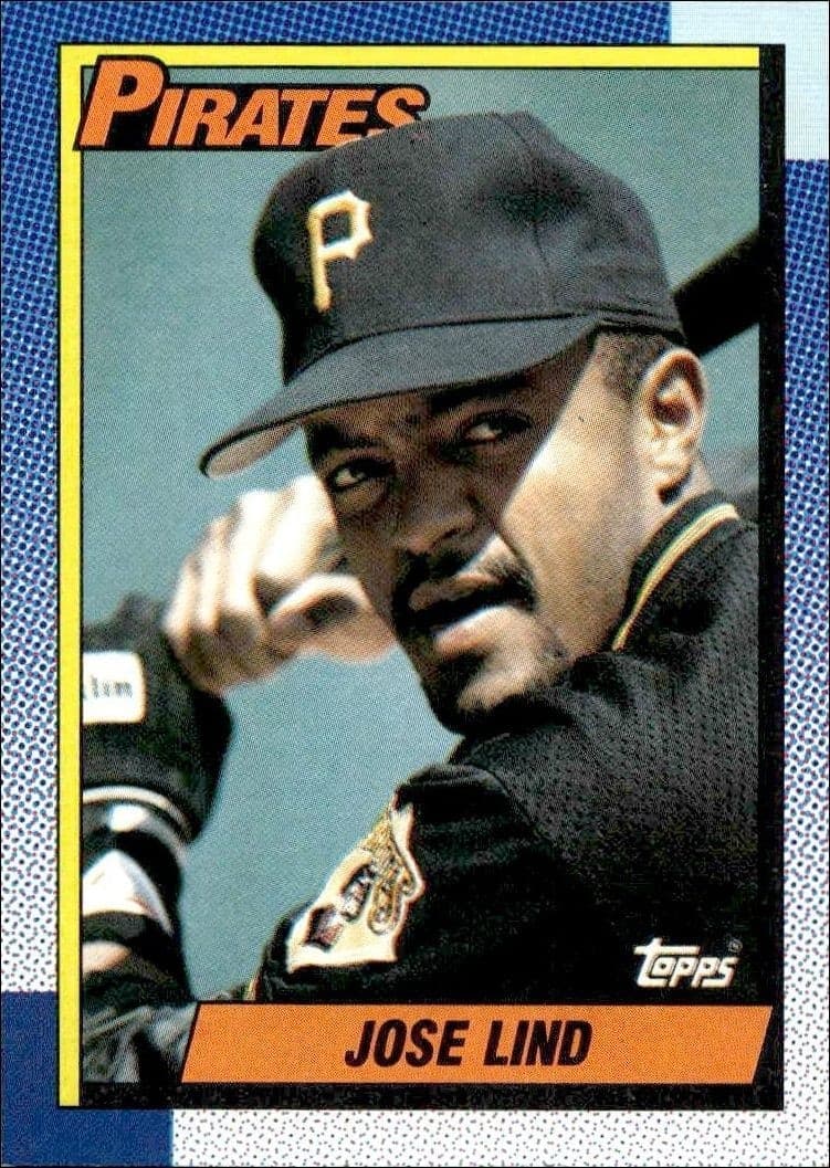 1990 Topps Jose Lind #168 trading card