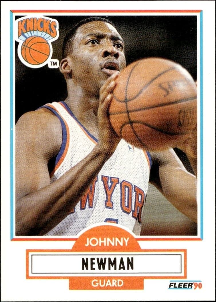 1990-91 Fleer Johnny Newman #127 trading card