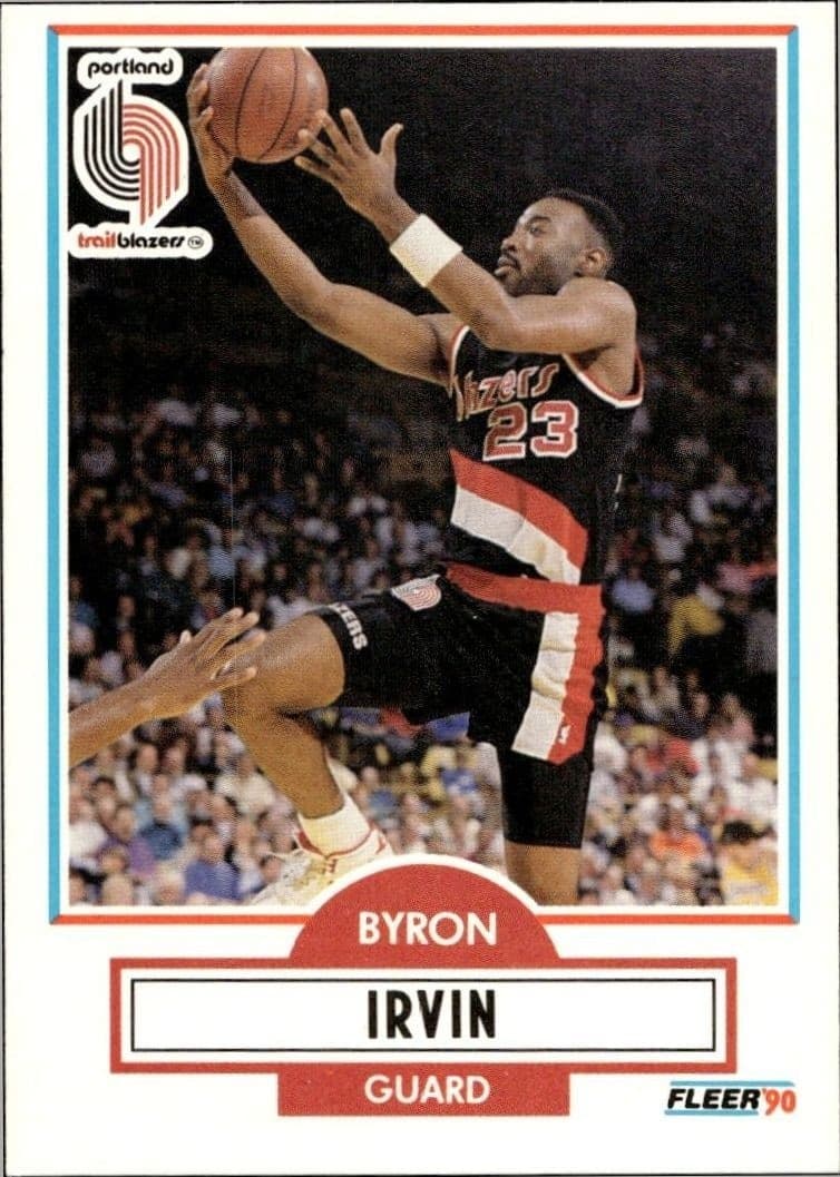 1990-91 Fleer Byron Irvin #156 trading card