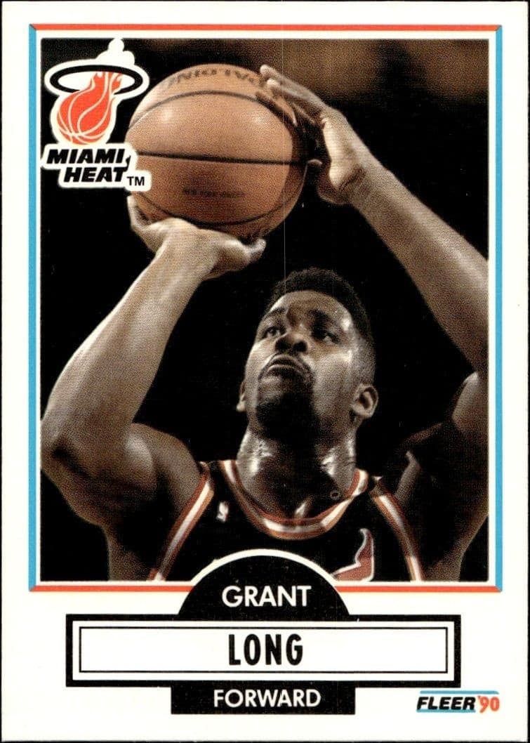 1990-91 Fleer Grant Long #100 trading card