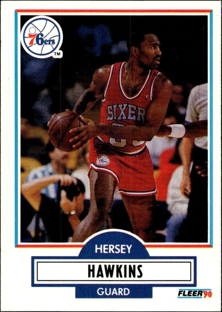 1990-91 Fleer Hersey Hawkins #143 trading card