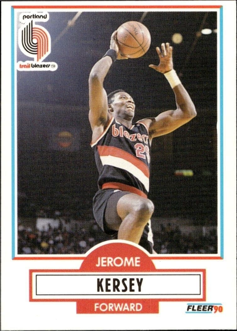 1990-91 Fleer Jerome Kersey #157 trading card