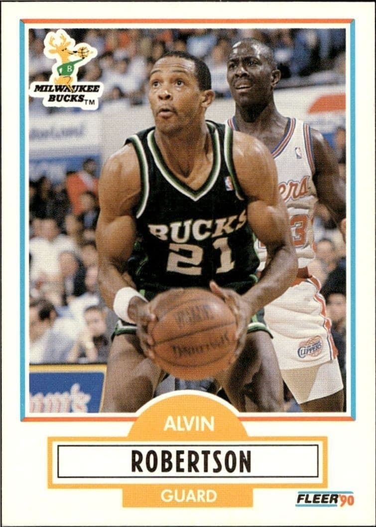 1990-91 Fleer Alvin Robertson #109 trading card