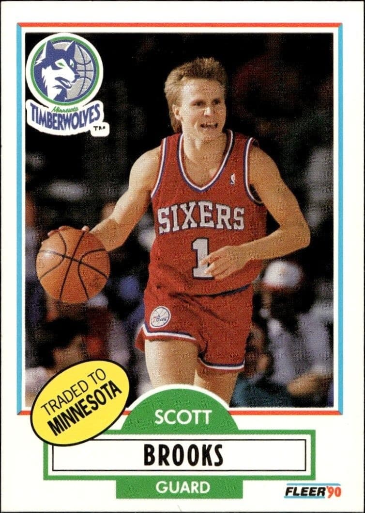 1990-91 Fleer Scott Brooks #140 trading card