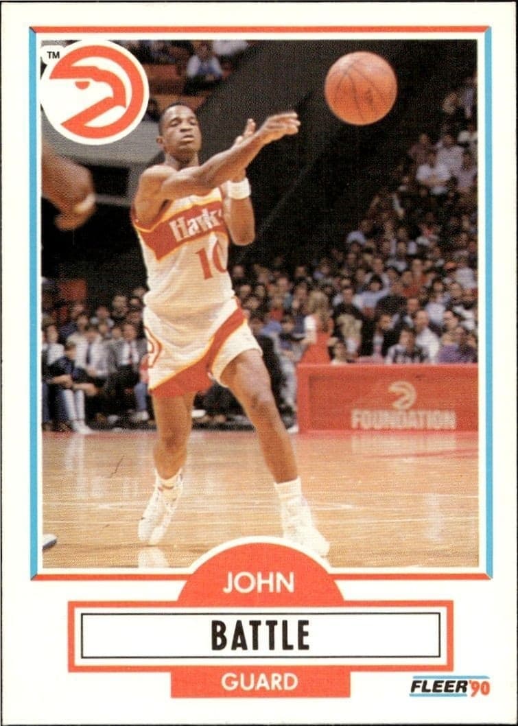 1990-91 Fleer John Battle #1 trading card
