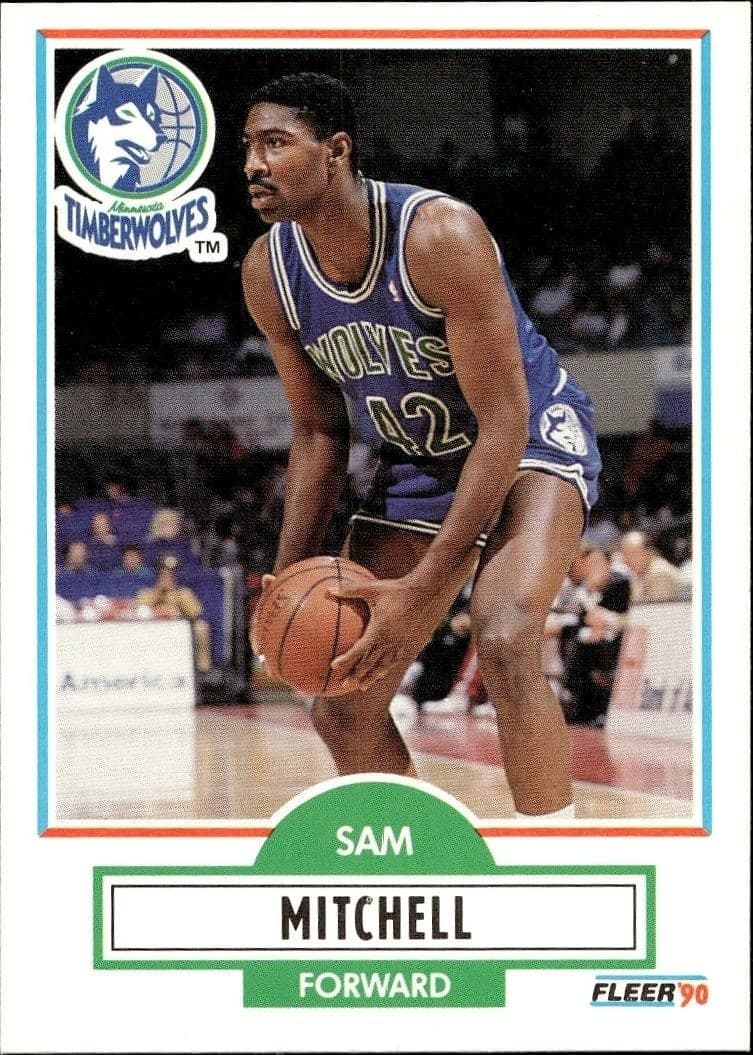 1990-91 Fleer Sam Mitchell #114 trading card