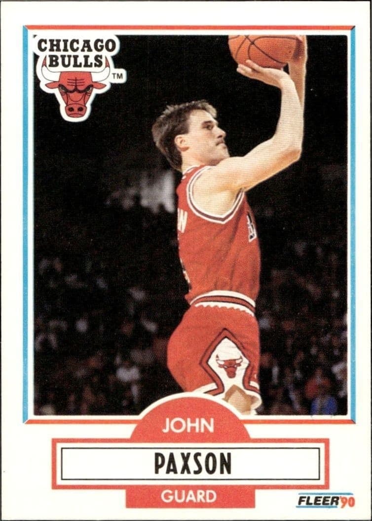 1990-91 Fleer John Paxson #28 trading card