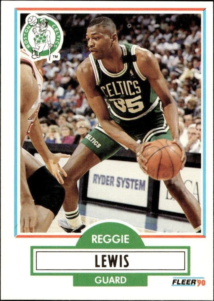 1990-91 Fleer Reggie Lewis #11 trading card