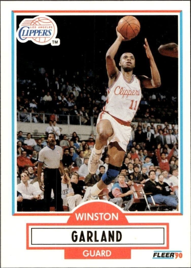 1990-91 Fleer Winston Garland #85 trading card