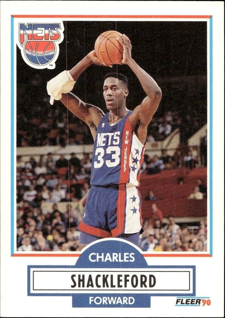 1990-91 Fleer Charles Shackleford #122 trading card