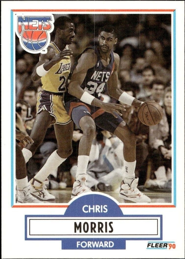 1990-91 Fleer Chris Morris #121 trading card