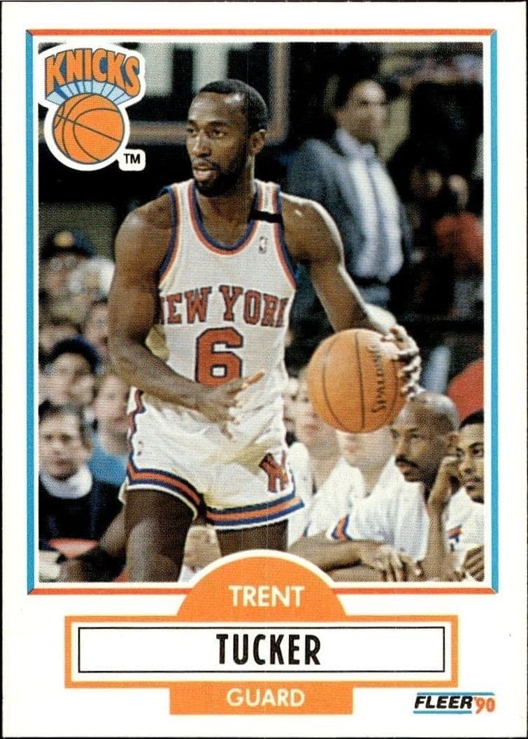 1990-91 Fleer Trent Tucker #129 trading card